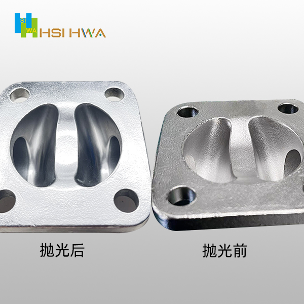 隔膜阀抛光前后对比